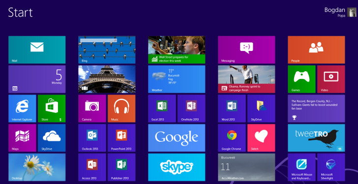 Windows 10 tiles