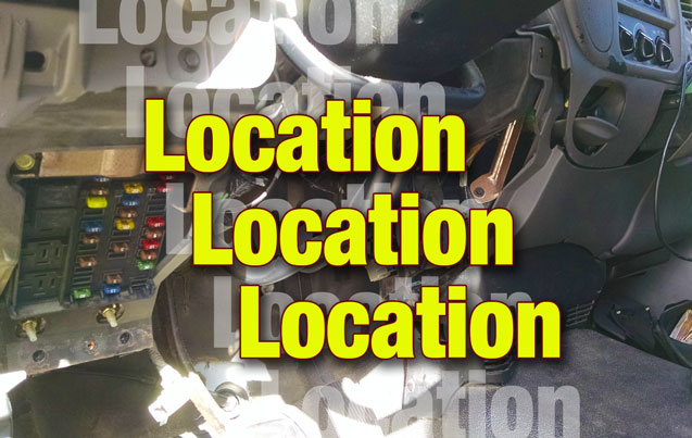 Locating the Flasher Module on a 2000 Ford F150.