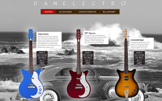 The Danelectro guitar offers real choice.